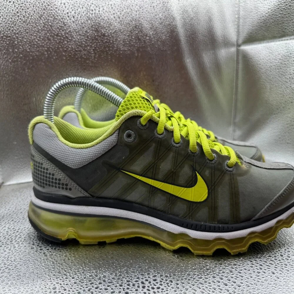 Size 6.5 Nike Air Max+ 2009 Stealth Cybe Womens Gray Athletic Shoes 354750-013‎